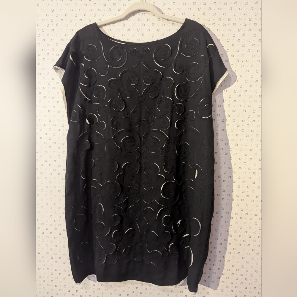 Catharine Malandrino For Design Nation Black XL Dress Artisan Unique Cut Out